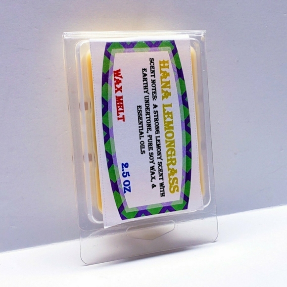 HANA LEMONGRASS -Pure Soy Wax Melt, Highly Scented, 2.5 oz - $8 per pack - Picture 4 of 7
